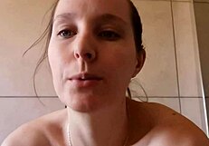 Why is this cute girl smoking in the bathroom?