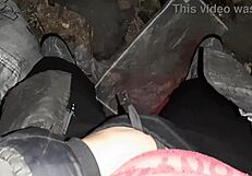 village girl gets off hot in cold barn