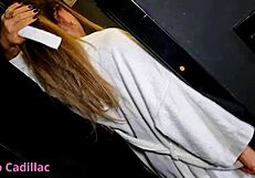 Cleo Cadillac Waits Sensually For Husband In Bath