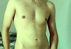 Huge Cum Orgasm From Bedroom Masturbation On Webcam