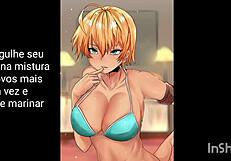 Ikuno Mito Humiliates You In Kitchen With Jerk Off Instructions!