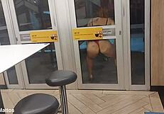 lunch turns wild with naked wives at mcdrive begging security for public fun