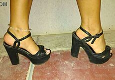 Sol, a young blonde, enjoys wearing miniskirts and high heels