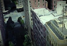 Spiderman and Gwen are fucking on the roof in this intense scene