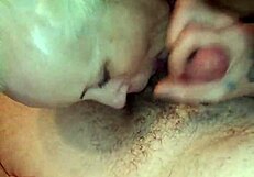 Hey, wanna see this big ass milf step mom suck cock? She licks balls and shows big tits before more sucking!