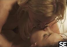 Damn! Naked Lesbian Massage with Slick Pussy Licking Action!