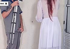 Noiva, you banging the photographer? Almost got caught in steamy POV action!