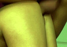 Does the blonde slut tease with her feet?