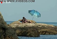 Beach voyeur shoot turned into wild sex under the sun