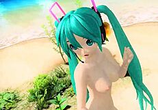 Goddess Hatsune Miku Reveals Full Nude Body In Emotional Display