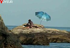 Beach voyeur shoot turned into wild sex under the sun