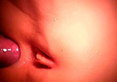 Her Cute Ass Triggers My Orgasm with Easy Cum Close-Up