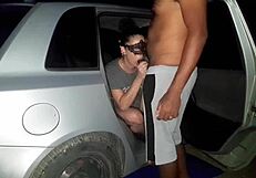 The hot brazilian housewife gets fucked outdoors in public.