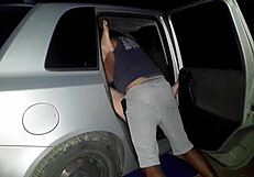 The hot brazilian housewife gets fucked outdoors in public.