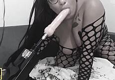 my mother-in-law in glamour lingerie sucked him until he came