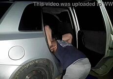 The hot brazilian housewife gets fucked outdoors in public.