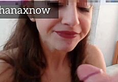 18yo teen thief deepthroats, gets spanked, swallows cum 😈