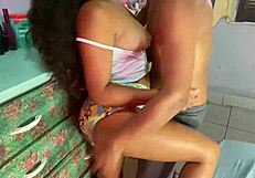 I teased my step-brother after parents left, he gave in fast