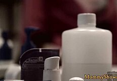 Amazing stepmom dominates cute teen with strapon