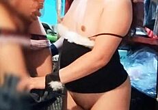 OMG! Neighbor Caught Me Dressing and Licked Me!