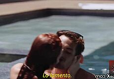 spontaneous fuck with redhead lacy lennon bent over!