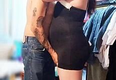 OMG! Neighbor Caught Me Dressing and Licked Me!