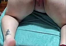 Danielinha shows off her little pink pussy