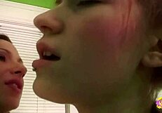 Solo Masturbation Turns Sensual Lesbian Sex For Brunettes