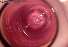 Camera dives deep into Mia's tight creamy pussy for close-ups