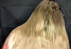 i came on my stepmom's long hair and she didn't mind