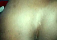 African couples enjoy passionate reverse cowgirl riding