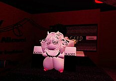 Getting screwed hard by a horny fan in Roblox fantasy