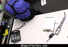 Teen caught shoplifting clothes gets rough