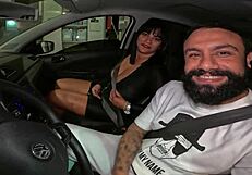 Wife taken to club for anal and pussy creampie by husband