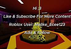 Getting screwed hard by a horny fan in Roblox fantasy