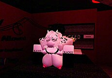 Getting screwed hard by a horny fan in Roblox fantasy