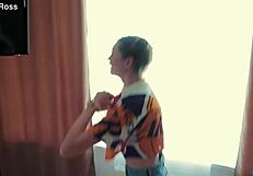 intense step sister workout with blowjob, handjob, cumshot on petite ass