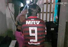 Sweaty boy from soccer succumbs to my pussy, Paty Bumbum.