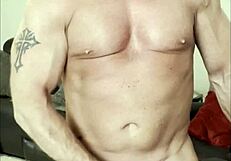 Muscular Bodybuilder Shoots Four Massive Loads In Just 24 Hours With His Monster Cock.