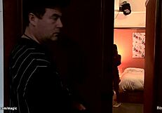 Watch this wrestler slam and anal fuck a bound milf