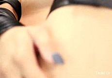 alexia anders strips as psychlocke in cosplay