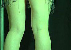 College babes bounce big ass in soapy shower