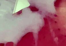 Horny British Teen Masturbates in Shower