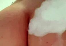 Horny British Teen Masturbates in Shower