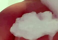 Horny British Teen Masturbates in Shower