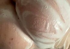 Horny British Teen Masturbates in Shower