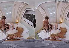 virtual taboo celebration with blowjob and handjob