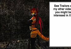 Slave Training with Shemale Blowjob and Hard Fucking