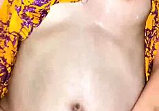 Skinny Asian Girl in Lingerie Gets Fucked While Squeezing Milk