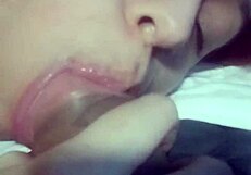 i kept sucking his cum-covered cock after he came